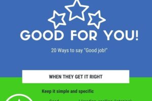 20 ways to say Good for You!