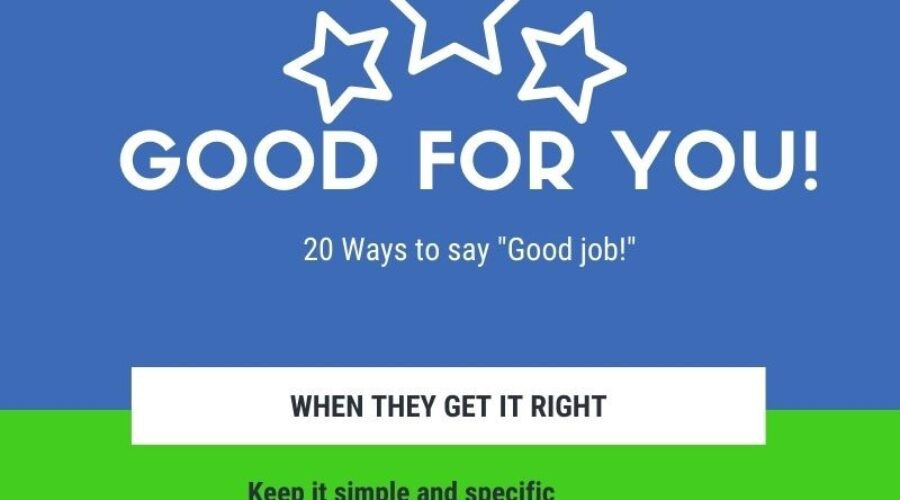 20 ways to say Good for You!